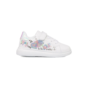 Sneakers bianche da bambina con paillettes arcobaleno Le scarpe di Alice, Scarpe Bambini, SKU k222000314, Immagine 0